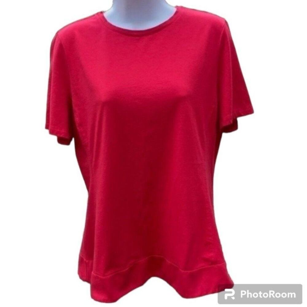 Ann Taylor pink short sleeve tee size L